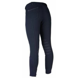 Horka herenrijbroek Dublin, siliconen knie, Donkerblauw