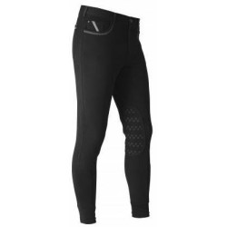 Horka herenrijbroek Dublin, siliconen kniestukken, Antraciet