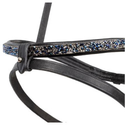 Kavalkade IJslander neusriem Kjartan-Blár Island, Zwart/Blauw