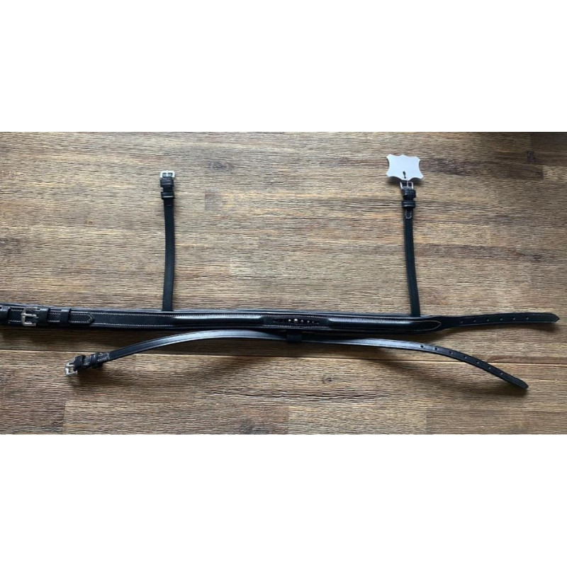 Kavalkade Neusriem M Bling, Zwart (Contrasterend Stiksel)