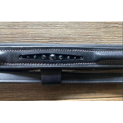 Kavalkade Neusriem M Bling, Zwart (Contrasterend Stiksel)