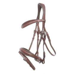 Kavalkade hoofdstel Proline Astrid, Zweedse aansnoerneusriem, Bruin