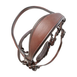 Kavalkade hoofdstel Proline Astrid, Zweedse aansnoerneusriem, Bruin