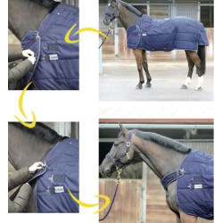 Kavalkade "Halifax" 2in1 stal- en stapmolendeken 400g, Marine