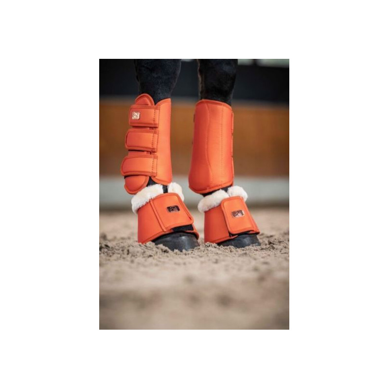 HKM dressuur beenbeschermers voor en achter Edinburgh, Cognac