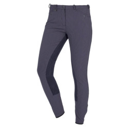 ELT krijtstreep rijbroek, KUNSTL.ZIT, Dress Blues
