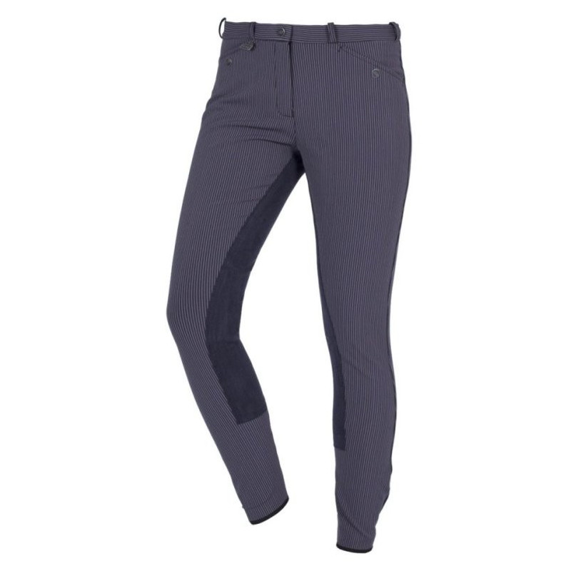 ELT krijtstreep rijbroek, KUNSTL.ZIT, Dress Blues