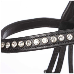 Kavalkade Hoofdstel Charlotte, Zwart/Wit Lak