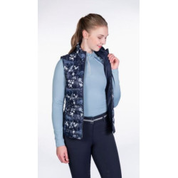 HKM bodywarmer Bloomsbury, dblauw-wit