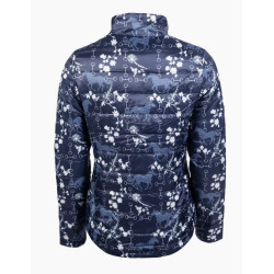 HKM Quilted Jack Bloomsbury, Donkerblauw/Wit