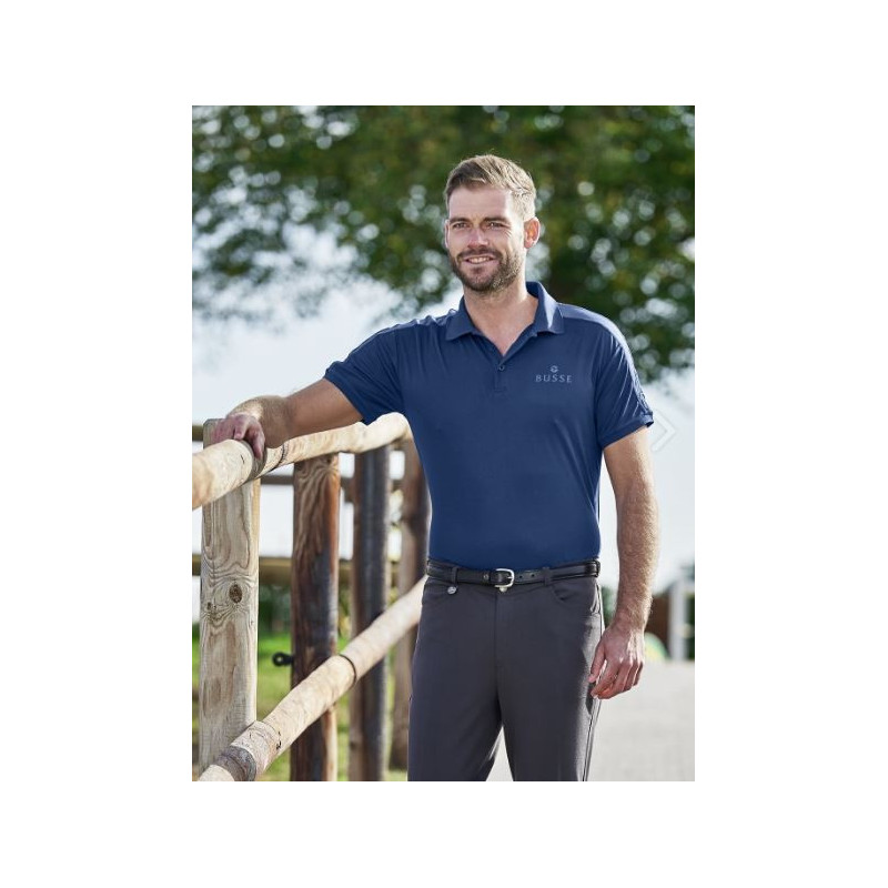 Busse heren poloshirt Harper Tech, Navy