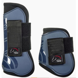 HKM Set Peesbeschermers/Strijklappen Genua, Donkerblauw/Zwart