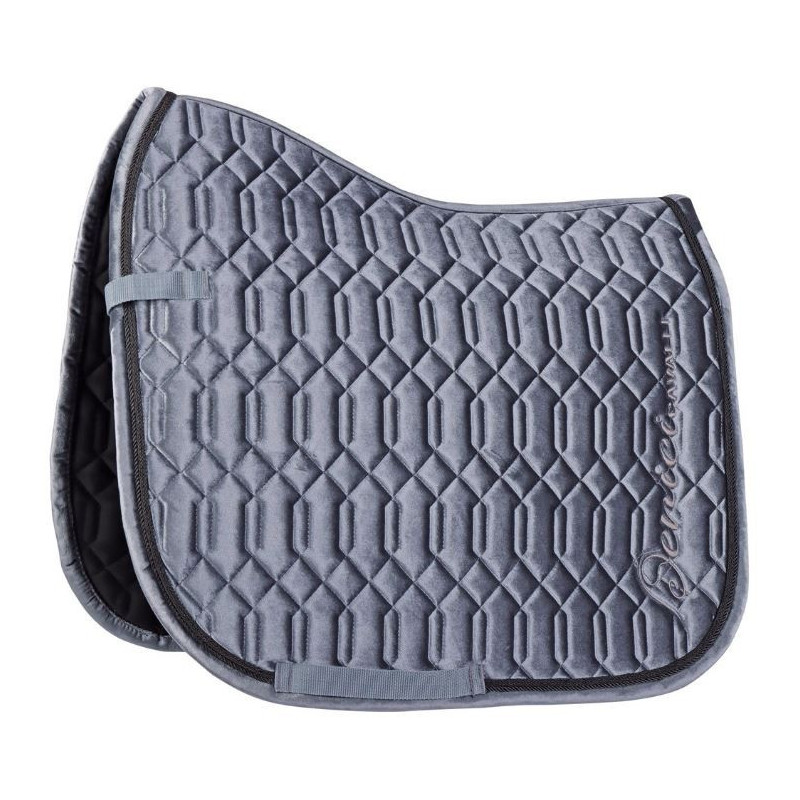 Harry's Horse Zadeldek Velvet Denici Cavalli Indigo, Staalblauw