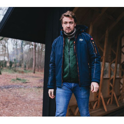 Nordberg Gevoerde softshell winterjas Ole, Navy