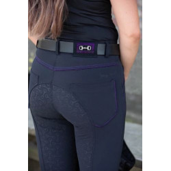 Harry's Horse rijbroek Amethyst Full Grip, Zwart/Paars