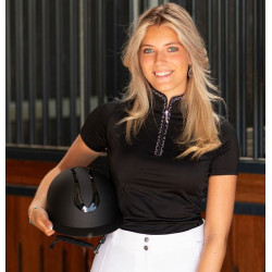 Harry's Horse Veiligheidscap Pro F1 Mat, Zwart-Zwart