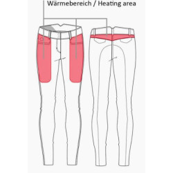 HKM Verwarmde rijbroek -Comfort- Style, siliconen zitvlak, Donkerblauw
