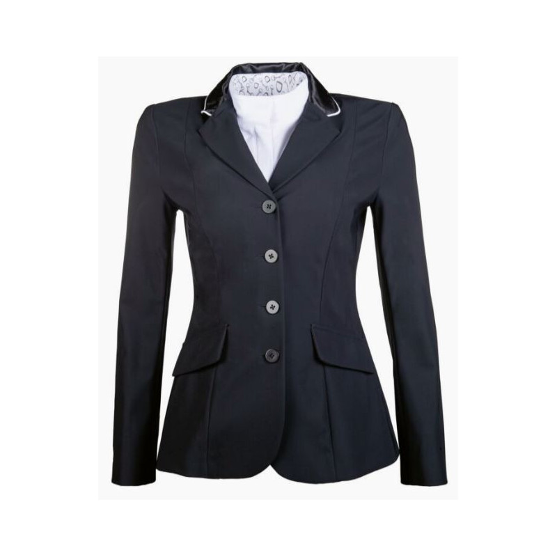HKM Wedstrijdblazer Hunter Professional, 2 versch. kragen, Zwart