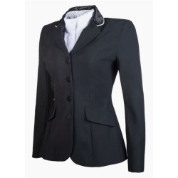 HKM Wedstrijdblazer Hunter Professional, 2 versch. kragen, Zwart