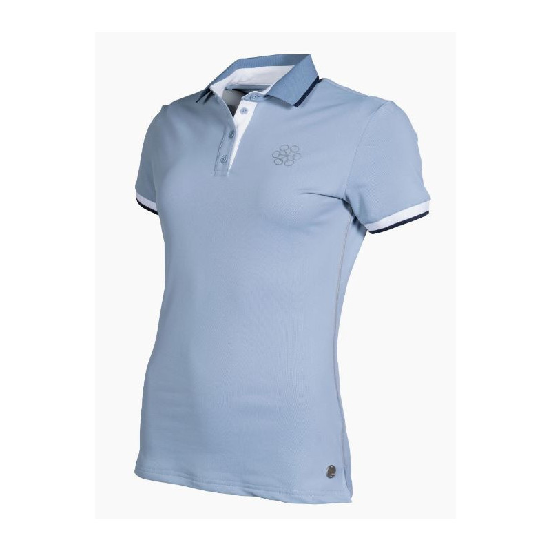 HKM poloshirt Bloomsbury, Lichtblauw