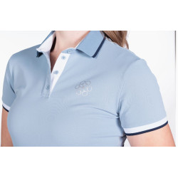 HKM poloshirt Bloomsbury, Lichtblauw