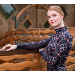 HKM functioneel shirt Edinburgh, lange mouw, Zwart