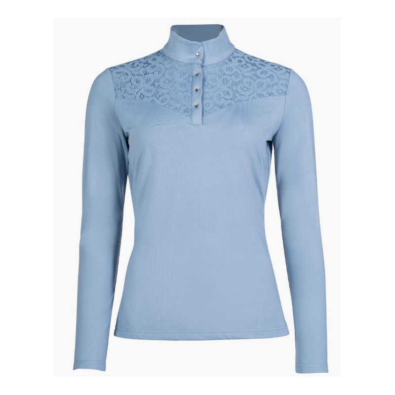 HKM Wedstrijdshirt Berry Lace, Grijsblauw