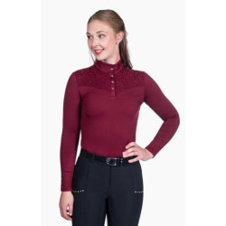 HKM Wedstrijdshirt Berry Lace, Grijsblauw