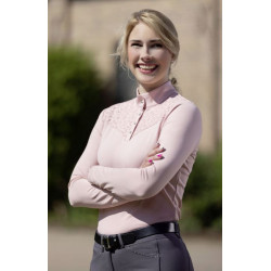 HKM Thermo Wedstrijdshirt Berry Lace, Oudroze