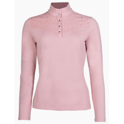 HKM Thermo Wedstrijdshirt Berry Lace, Oudroze