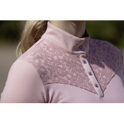 HKM Thermo Wedstrijdshirt Berry Lace, Oudroze