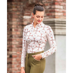 HKM functioneel shirt Edinburgh, lange mouw, Vanille