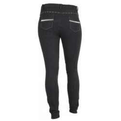 Horka Madrid rijbroek, Zwart glitter