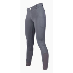 Warme HKM rijbroek Ruby, Grijs