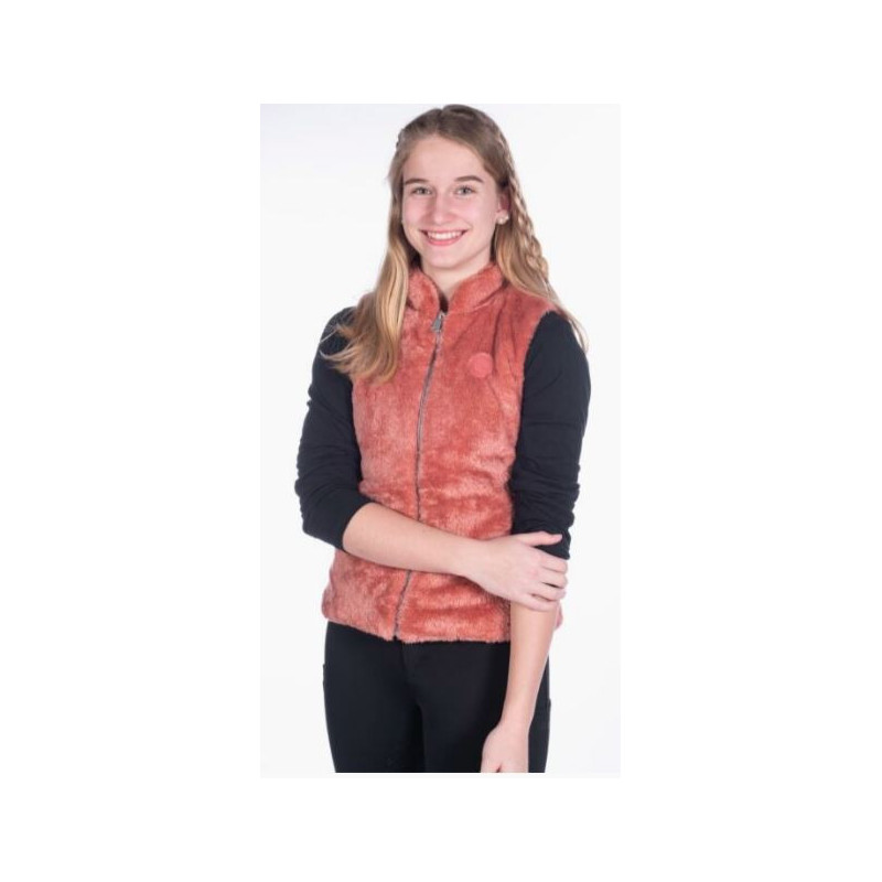HKM Teddy Bodywarmer Ruby, Roestrood