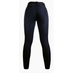 HKM Rijbroek -Rosegold Glamour- Style, Alos zitvlak, Zwart