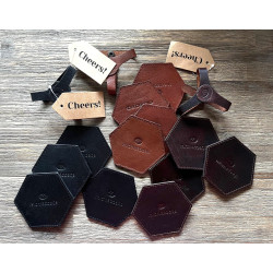 MicMacBags LEREN onderzetters 20120, set v 4