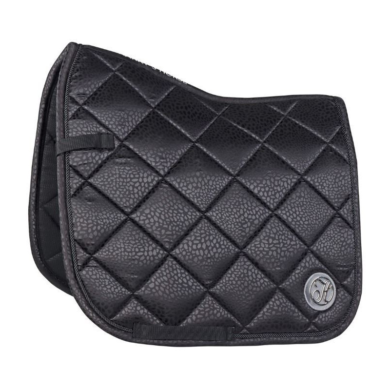 Harry's Horse Zadeldek Reverso Leopard, Zwart