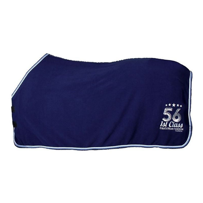 Horka luxe fleecedeken Sequin, Navy