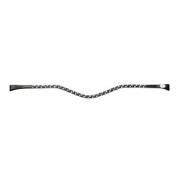 Kavalkade Frontriem Hopscotch, Zwart/Blauw-Wit