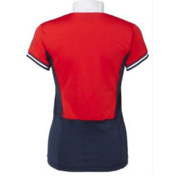Mountain Horse Brilliant Event Tech Top, Intense Red/Navy