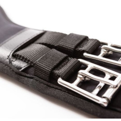 Kavalkade dressuursingel Memory "Comfort" zonder elastiek, Zwart