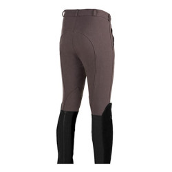 Horze Elite self patch kinderrijbroek, Koffiebruin
