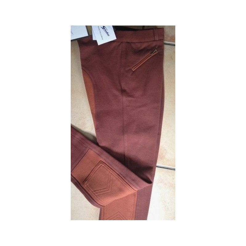 NedHorse Duo-Tone rijbroek, Rusty/Bruin