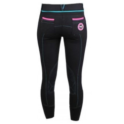 Red Horse Jr. rijbr. Rihanna Elastico, Zwart