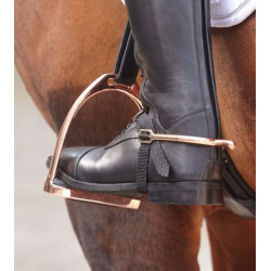 Waldhausen Fillis stijgbeugels 12cm, Rosegoud