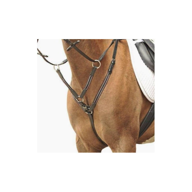 HKM Borsttuig met martingaal, Zwart