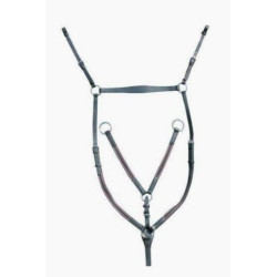 HKM Borsttuig met martingaal, Zwart