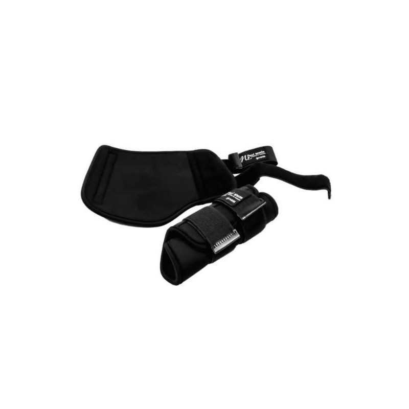 HKM Soft-Opreen Beenbeschermers Mr. Feel Warm, Zwart/Zwart