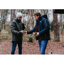 Nordberg Gevoerde softshell winterjas Ole, Navy